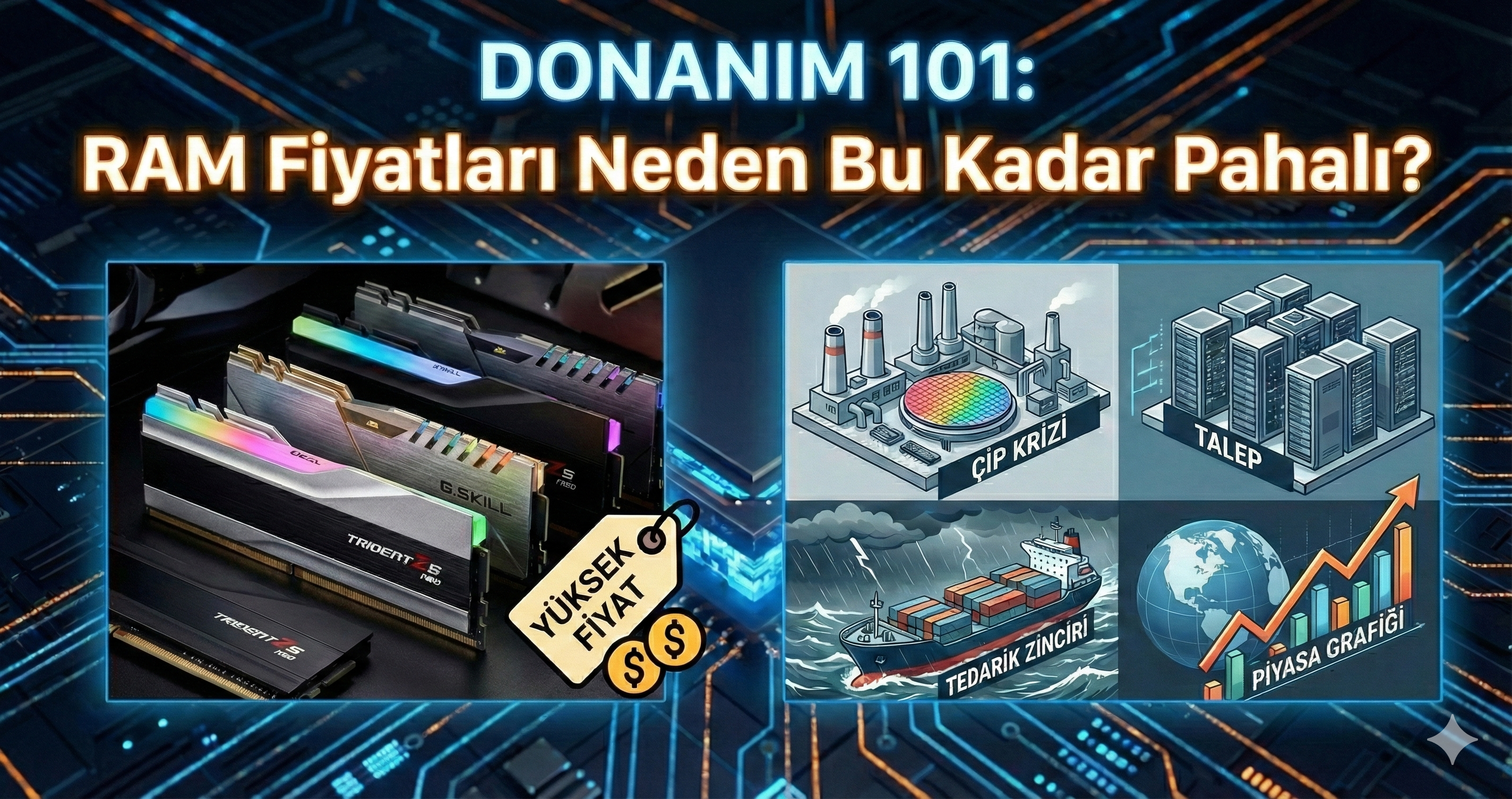 Donanım 101: RAM Fiyatları Neden Bu Kadar Pahalı?